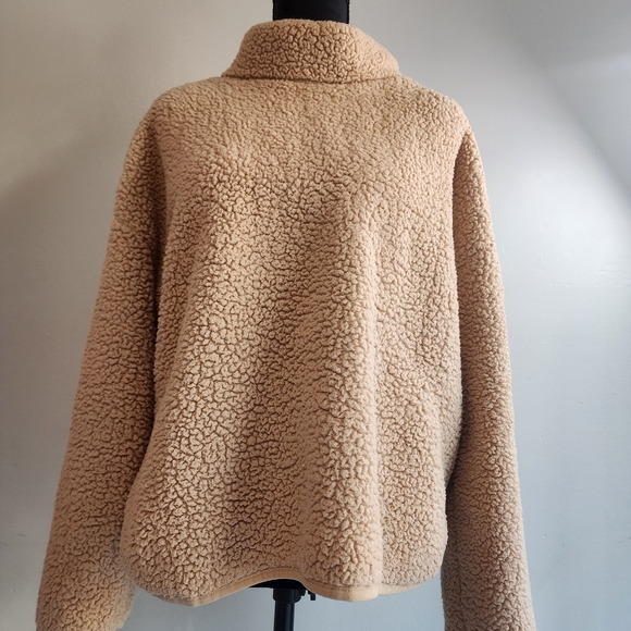 Calvin Klein Jackets & Blazers - Cozy Women's Teddy Sherpa Jacket - Tan